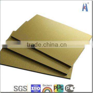 Fashion Brush Gold ACP Wall Panel