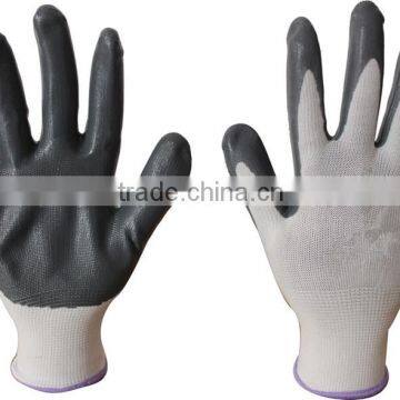 113Guage nylon nitrile coated gloves,work gloves,nitrile gloves (We take customer as our gods)