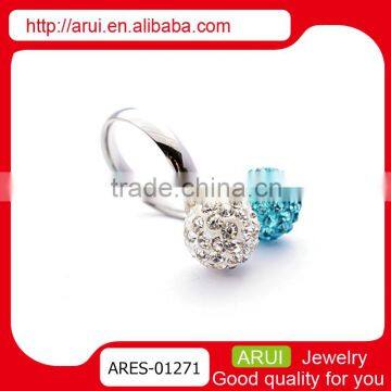 Latest unusual design micro pave setting diamonds jewelry rings