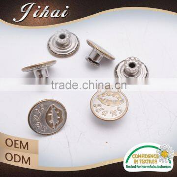 2016 Trending Products Engraved Custom For Clothing Flat Shank Button photo-4