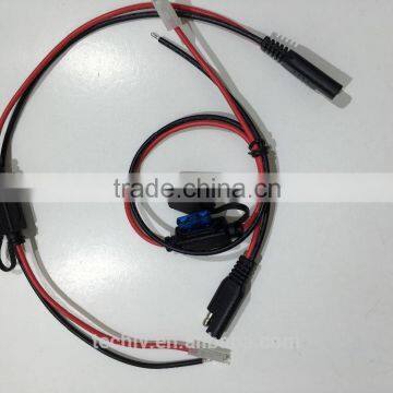 Custom UL 1015 16AWG Red and Black wire Mold Fuse holder and Install 15A Trailer wire harness