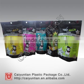 Custom printed stand up foil pet food bag/ plastic pet food bag with ziplock/dog food bag/cat food bag