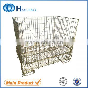 Industrial storage mesh steel storage container