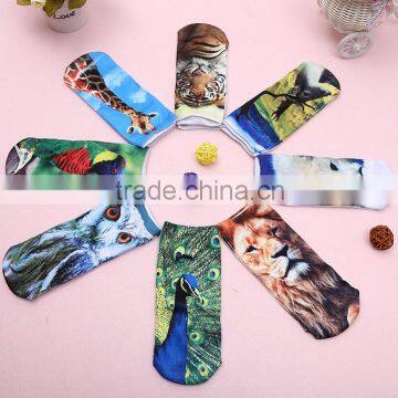 2015 3D boat socks Animal printed socks factory direct sales