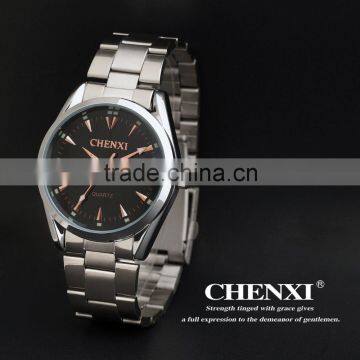 2016 New Fashion Unisex Stainless Steel Quartz Wrist Watch