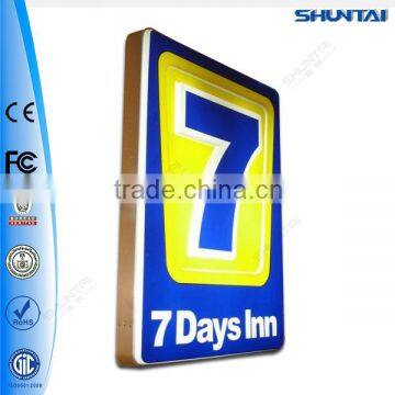 outdoor signboard acrylic sucking led bezel