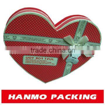 custom printed heart shaped chocolate packaging box wholesale