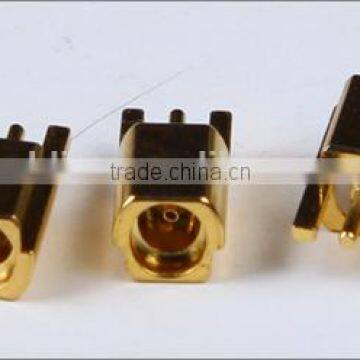 China supply with factory price 50 ohms hot sale gold-plated MMCX coaxial cable connector for earphone manufacture