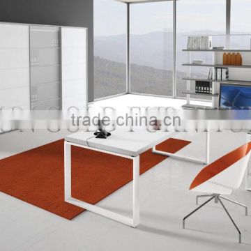 Hot Selling Office White Metal Frame L Type Desk Modern for Manager(SZ-OD379)