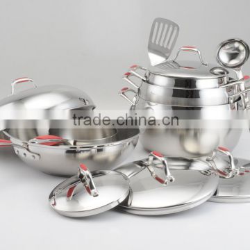 [BSCI Member] Europe Style LFGB Apple Shape Cookware Set