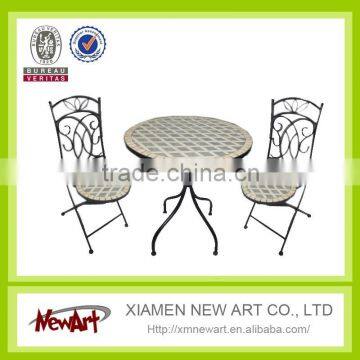 Garden Round Table Patio Outdoor Metal Table