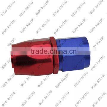 AN 10 Straight Aluminum Red and Blue Oil Cooler Hose Fitting photo-2