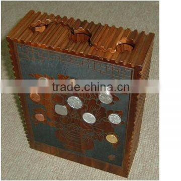Top Quality Real Wood Coin Display Box photo-6