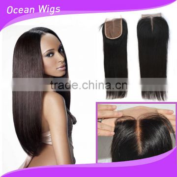 cheap lace closure straight, natural color