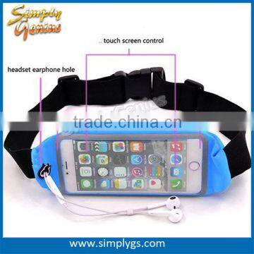 (#1 fitness belt) top fit invisible lycra bum bag men waist bag fitness and running belt for iphone samsung nokia huawei