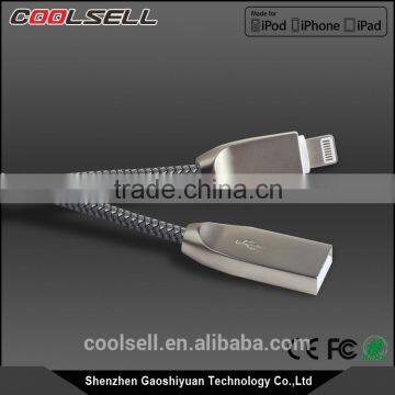 MFi Certified Cable Nylon Complex Braided Zinc Alloy 8pin USB Cable for Apple With MFi Approval for IPhone7/7plus photo-3