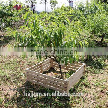 outdoor wooden tree protection fence