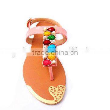 Fashion Lady Fancy Flat Heel Colorful Slippers photo-2
