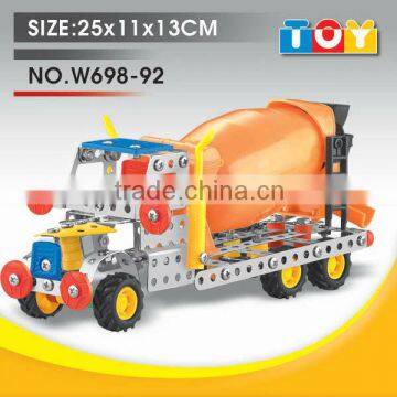 Top selling child metal combined toy DIY mix mud truck