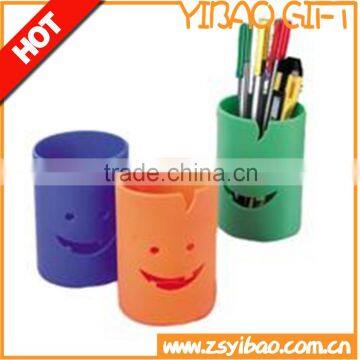 Smile silicone pencil holder,Pen container for student