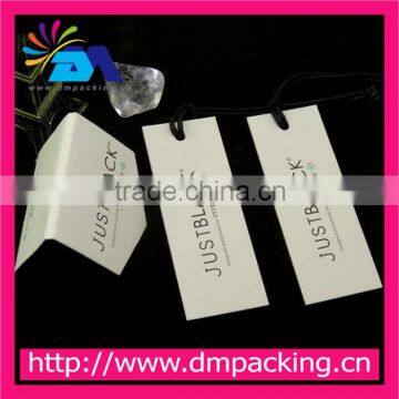 Custom printed paper label tag with rope for bag&jewelry