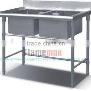 HMT-80 Stainless Steel Sink Table (2-sink)