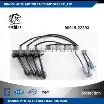 High voltage silicone Ignition wire set, ignition cable kit, spark plug wire 90919-22393 for TOYOTA