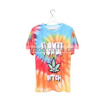 Hot Sale Digital Print Flower Power Custom Women Tshirt Wholesale