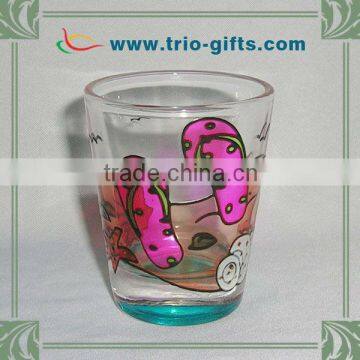 Hot Selling custom handpainted shot glass for souvenir