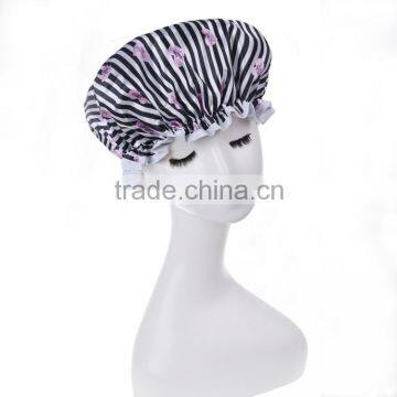 Heat transfer print custom shower cap with heart for girls