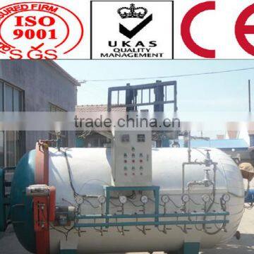 High efficiency tire retreading boiler machine