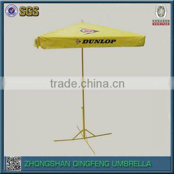 Chinese parasol frame with parasol fabric for promotion yellow parasol