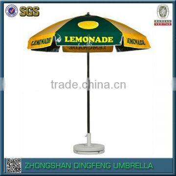 High quality outdoor rice paper plastic parasol base for advertising