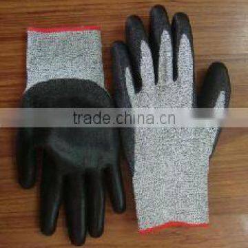 [Gold Supplier] HOT ! PU coated cut resistant gloves