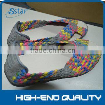 women flat casual shoes 2014 pure hand woven shoes simple structure shoes