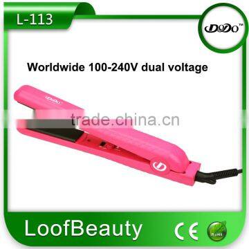 PTC heater, fast heat up Dail temp control design, 80-220C(180-430F)hair flat iron