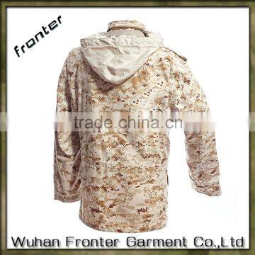 Waterproof US Army Woodland Camo Military Parka M65 Field Jacket photo-4