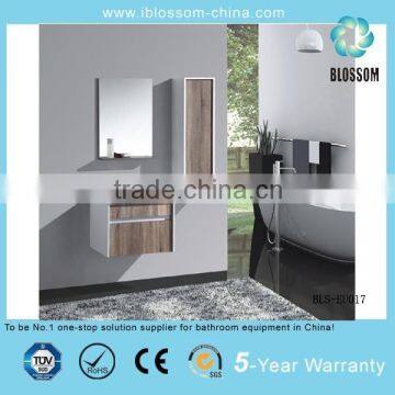 Modern european style wall-hung mirrored bathroom vanity