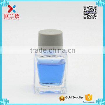 wholesale glass ink bottle square shape with screw cap 24ml