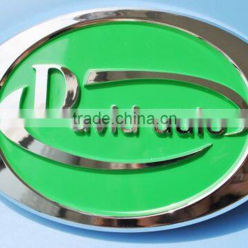 3D custom metal abs chrome auto sticker badge emblem