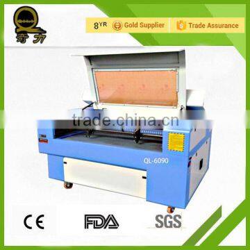 Two head QL-6090 Unich laser CNC Router co2 laser glass engraving machine