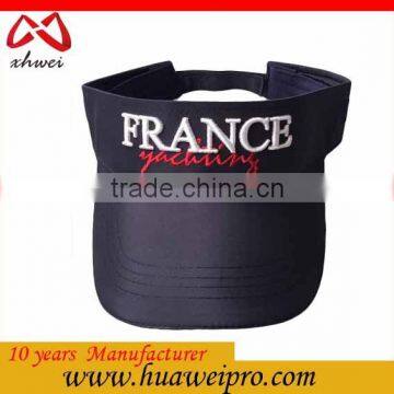 China headwear oem 2016 hot new product customized high quality 3D embroidery golf sun visor cap