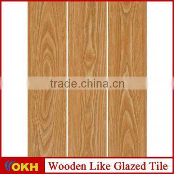 2015 wood grain rustic floor tile /wooden tile porcelainin foshan