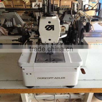 lower noise second hand double needle high speed Durkopp Adler 558 eyelet button holer sewing machine