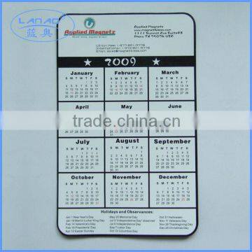 advertising magnetic calendar