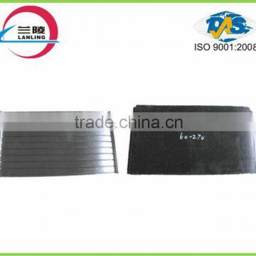 Grooved insulation nature rubber pad for railway