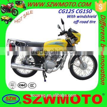 HOT SALE in africa Economic and Classic CG125 CG150 SL125 street motorcycle with windshield