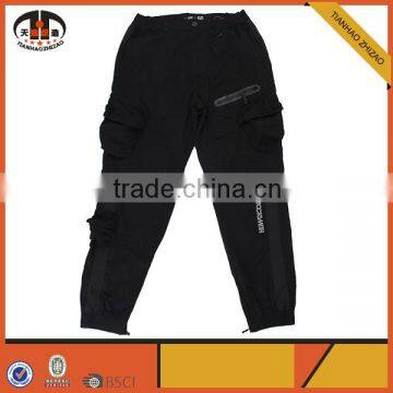 Comfort and Breathable Side Zipper Men's Harem Pants with Pocket Sides