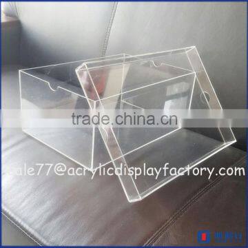 clear acrylic shoe boxes wholesale/acrylic shoe display /clear acrylic box