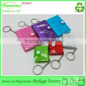 Notebook shape Customized creative Plastic keychain gift packaging